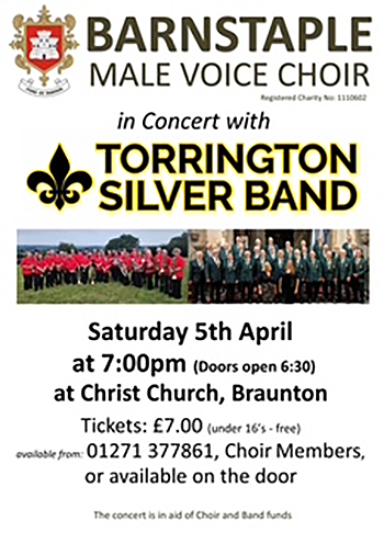 Poster for concert showing details shown elsewhere on this page.